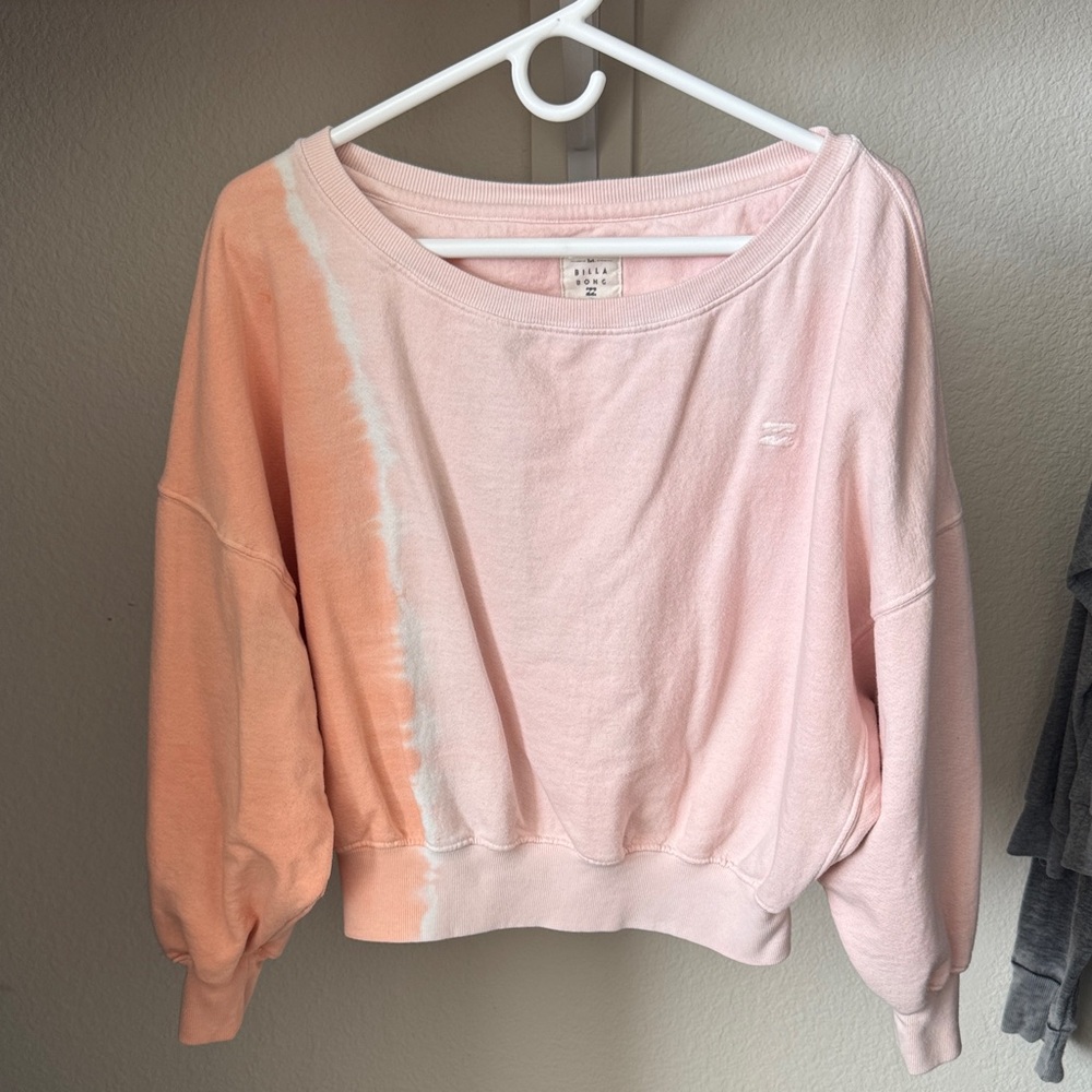 Billabong Light Pink & Orange Sweatshirt